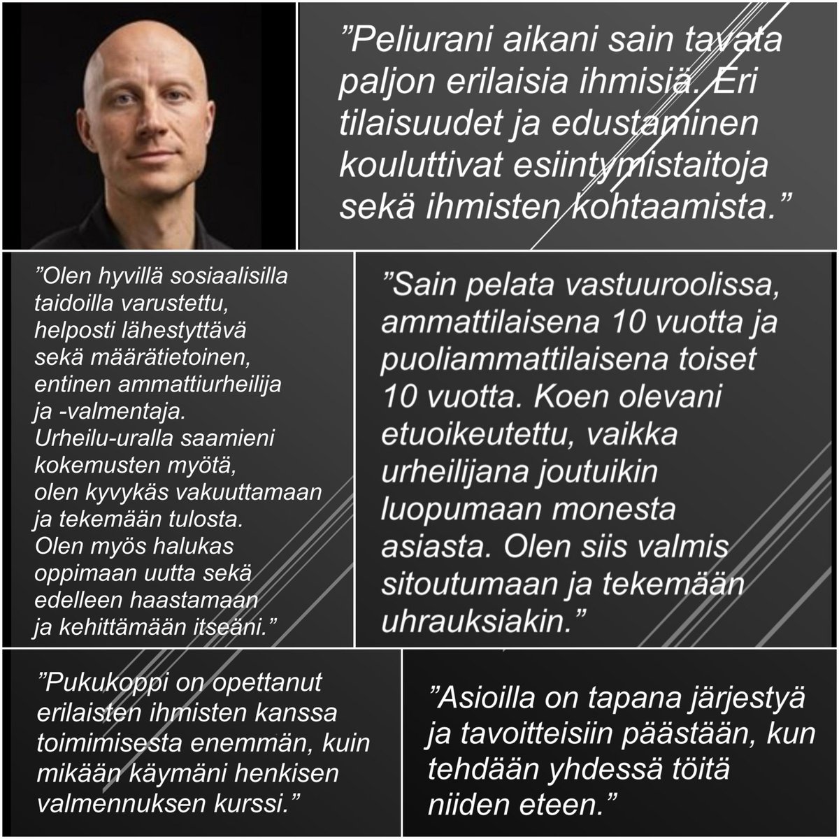 Myyntityö vaikuttaa olevan seuraava etappini. Toki aiemminkin myyntiä tehnyt... Ja elämähän on myyntityötä sekä ihmisten kohtaamista. 

Kiitollinen useista työvinkeistä ja konkreettisista ehdotuksista.
Edelleen ehdotuksia ja "työhönohjausta" otetaan vastaan.