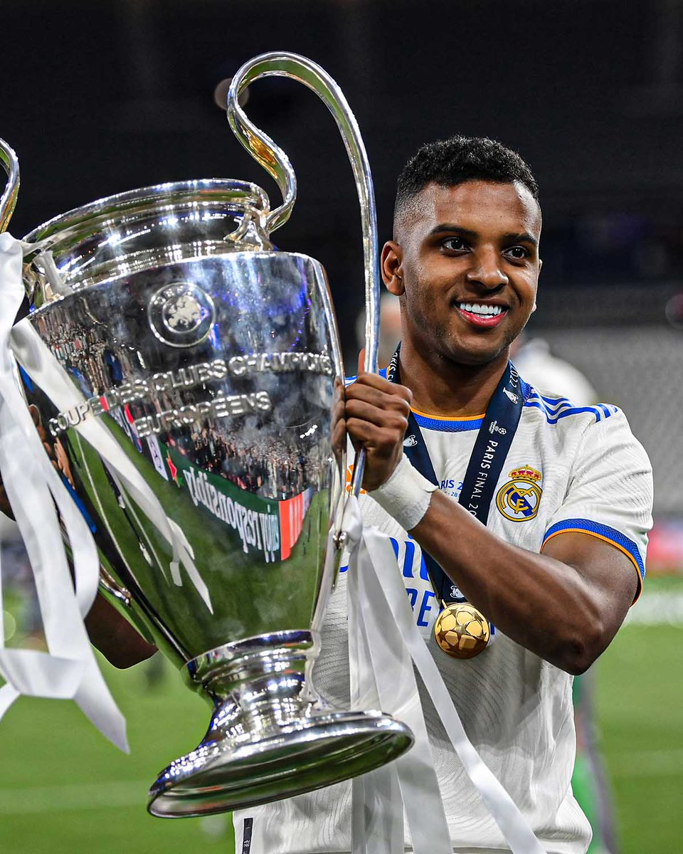 RMPS_Official's tweet photo. Rodrygo: “When I listen to the Champions League anthem I get excited. Madrid's DNA is the Champions League. That's why the 14th will remain forever in the memory of football.” @diarioas https://t.co/UZVViIcaTr