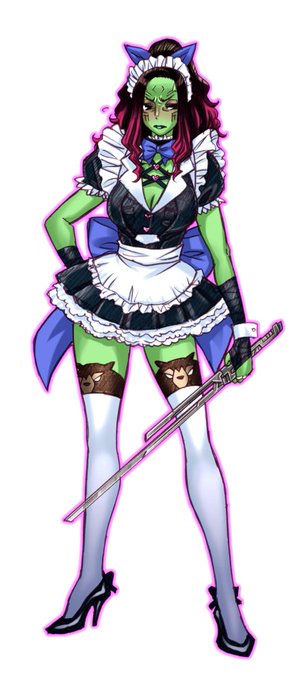 ガモーラさん #これを見た人はメイドをTLに放流しよう 