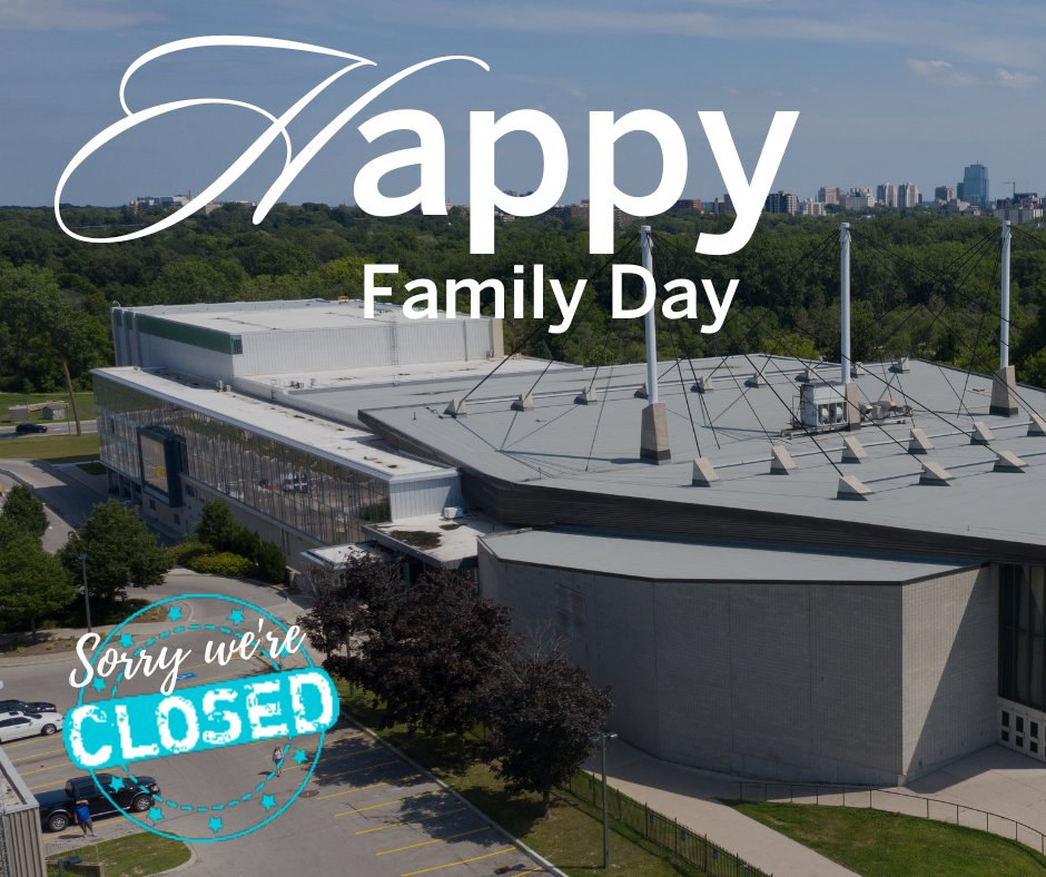 Western_Rec's tweet photo. Happy Family Day! Campus Recreation is closed today, February 20 but we are open the rest of the week with slightly adjusted hours. For more information visit: https://t.co/lWQcpIwcZ1.
#FamilyDayHoliday #SorryWeAreClosed #OpenTomorrow #StayActive #WesternRec #WesternMustangs https://t.co/aI8pK0VUrM