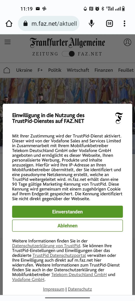 Das deutsch Super-Cookie TrustPid ist jetzt da. Damit setzen die Mobilfunkanbieter ein Cookie das über die Grenzen von Websites hinaus gültig ist. 

Siehe auch heise.de/news/EU-erteil…