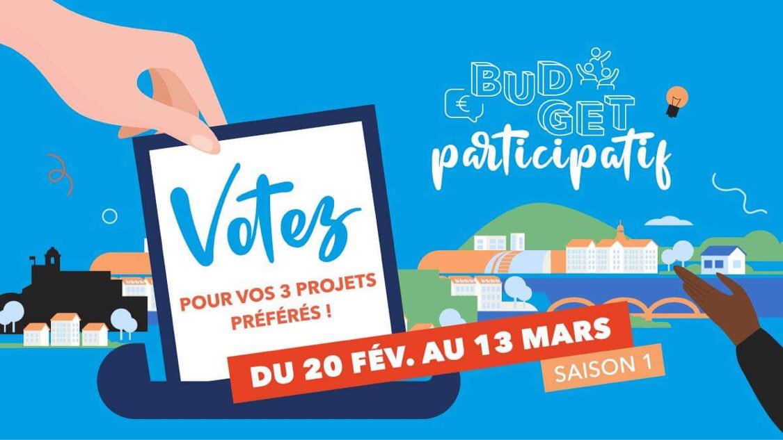 Mobiliers urbains, équipements de loisirs, aménagements d’espaces verts, projets liés à la mobilité, à la propreté… 𝟮𝟰 𝗽𝗿𝗼𝗷𝗲𝘁𝘀 destinés à améliorer votre cadre de vie à #Besançon ont été retenus ! C’est désormais à vous de voter ➡ bit.ly/3EleLHJ ✅ #demopart