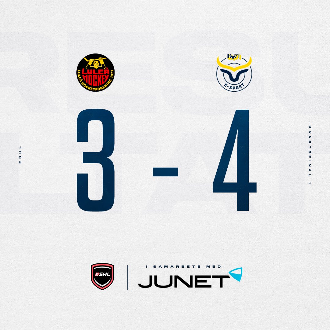 SEGER!! Vi vinner kvartsfinal 1 med 4-3 och har matchboll direkt! #HV71