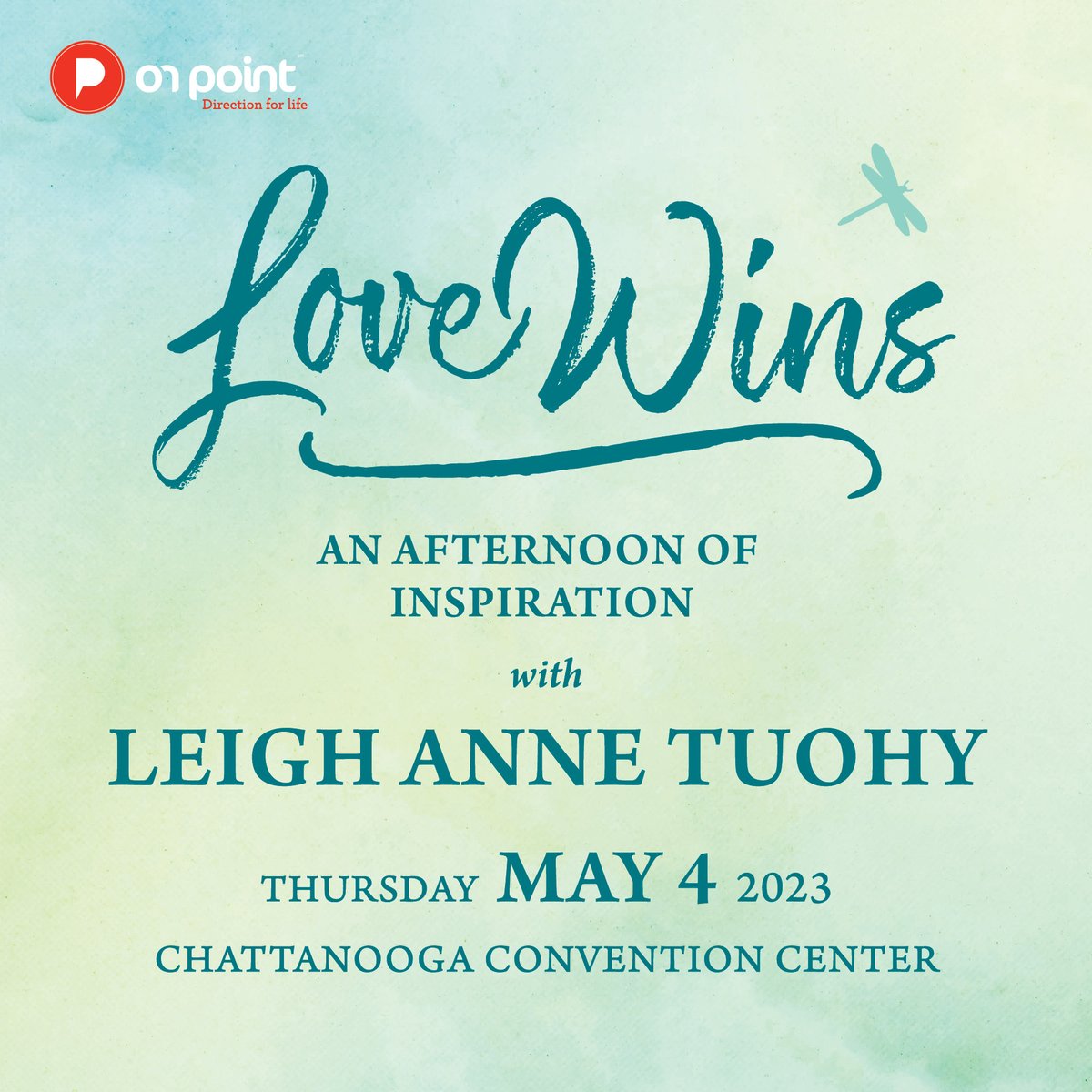 LiveOnPoint's tweet photo. We are so excited to announce our Afternoon of Inspiration with @LeighAnneTuohy on May 4th! Check out https://t.co/RUkTH9Kg9D to see all of our Sponsorship, Table, and Ticket opportunities!
#LoveWins2023 #OnPoint #LiveOnPoint #DirectionForLife https://t.co/CBa9vTN06p