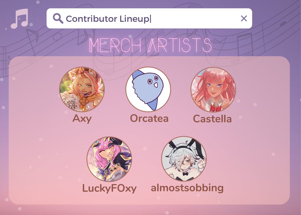 HonkaiStarz's tweet photo. ♪✧.｡*　Merch Artists　*｡.✧♪

@archonsabove @Orca_ka @saltycastella @LuckyF0xy @almostsobbing https://t.co/3sH4PHmxgU