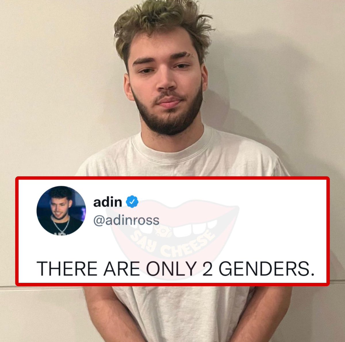 Adin Ross receives backlash after tweeting ‘there are only two genders’