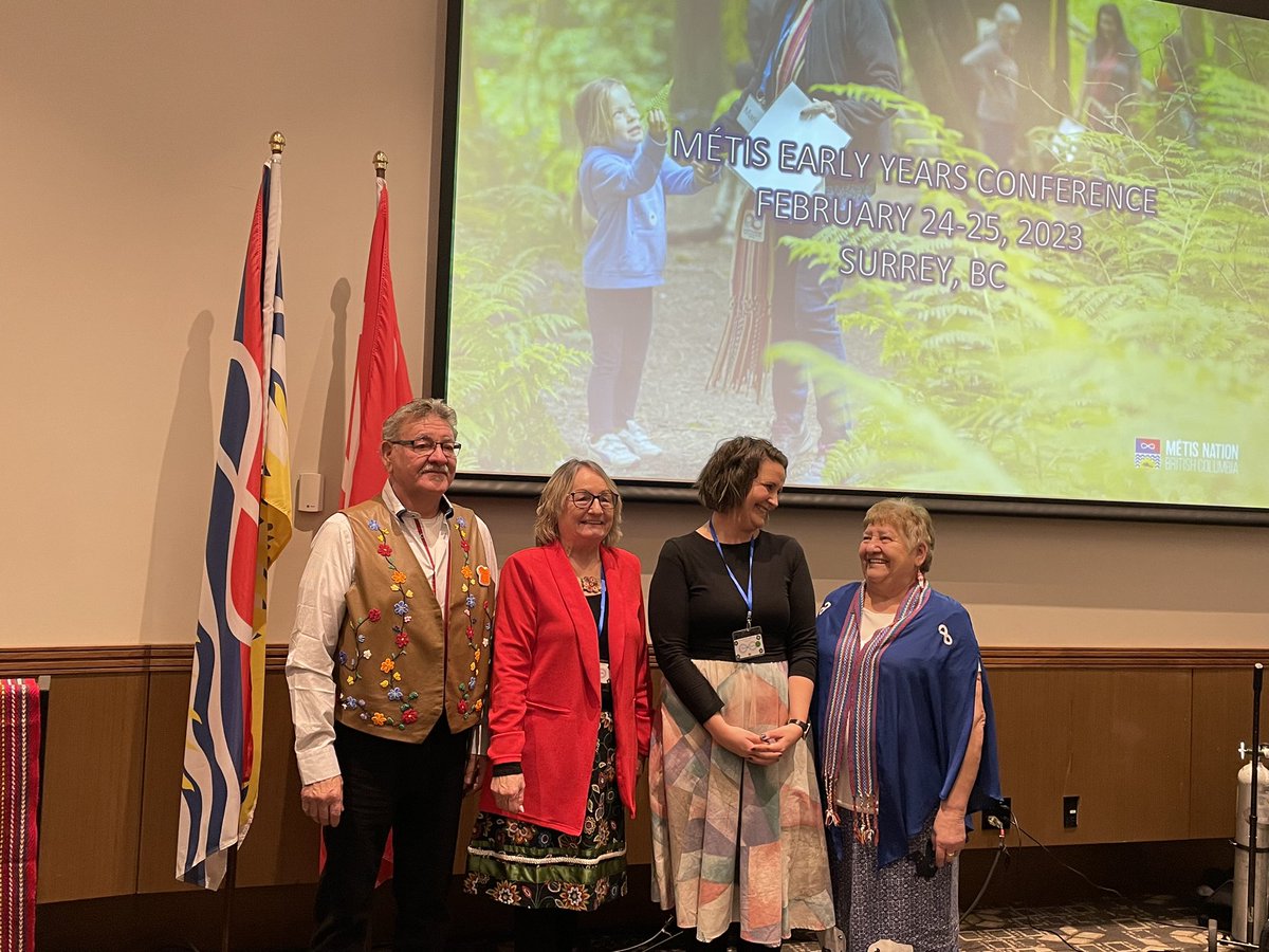 It was fabulous weekend for #ChildCareBC.   Great to connect with and learn from early childhood professionals at the inaugural @MetisNationBC Early Years Conference.   I am so glad to work alongside you to build child care that meets the unique needs of Métis families. Maarssii!