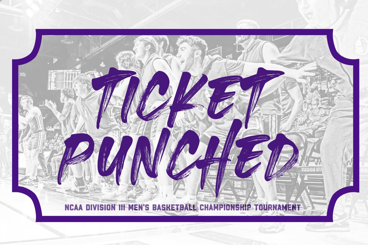 TICKET. PUNCHED.

CONGRATS, <a href="/cru_basketball/">UMHB Basketball🏀</a> !

#gocru