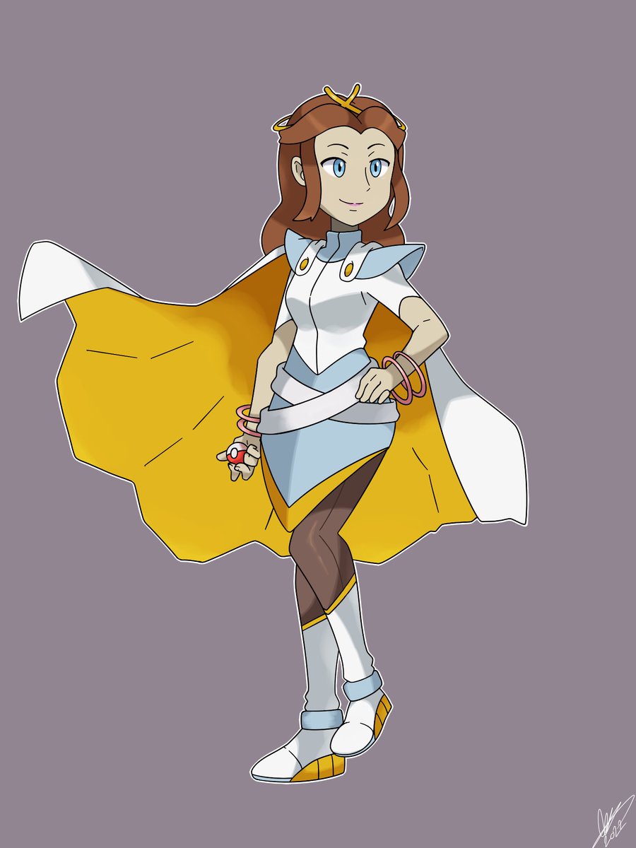 PokemonLycoris's tweet photo. Meet Anastasia, the Champion of the Ambrosa Region! Anastasia is the strongest trainer in the region.

Additionally, meet her ace Pokemon, Pegantaur! Pegantaur are very regal and serene, and they are said to restore youth to those around them. https://t.co/SzsqwKDkty