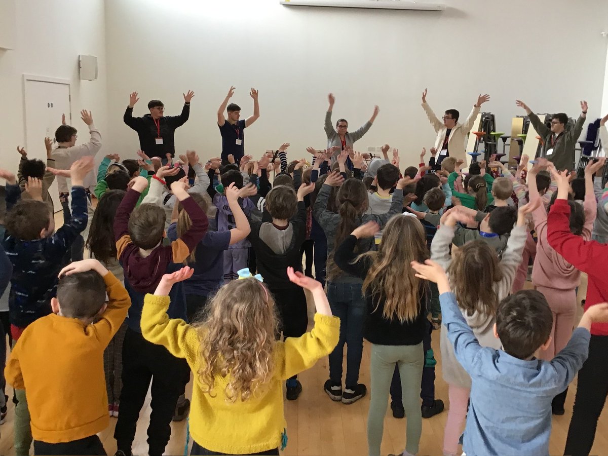 What an amazing start to the week! Thank you to Runaway Brass, a quintet made up of conservatoire students at the Royal Welsh College of Music and Drama. We loved learning about the instruments and hearing you all play. <a href="/RWCMD/">Royal Welsh College of Music & Drama</a> <a href="/EducateTogUK/">Educate Together UK</a>