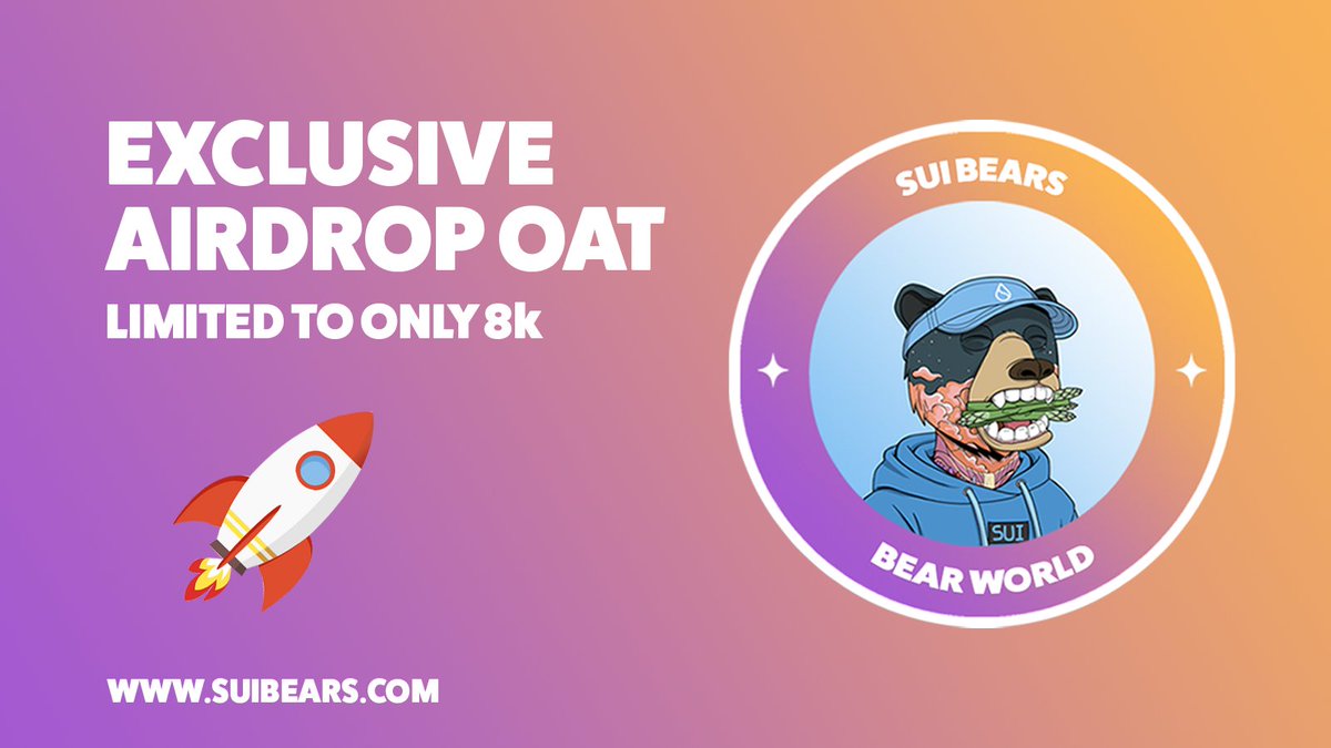 SuiOkayBears's tweet image. Sui Bears Airdrop OAT🔥

Another exclusive opportunity to secure your spot for the upcoming $BEAR airdrop

Be quick🚀

galxe.com/suibears/campa…

#Sui #Airdrop