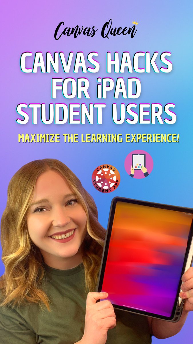 CanvasQueen's tweet photo. New Video!
๐ https://t.co/5VAu5YzeiJ
#canvaslms #canvasfam #canvasteacher #ipadclassroom #technologytips #teachertips #nvedtech https://t.co/SKi7v1JXMR
