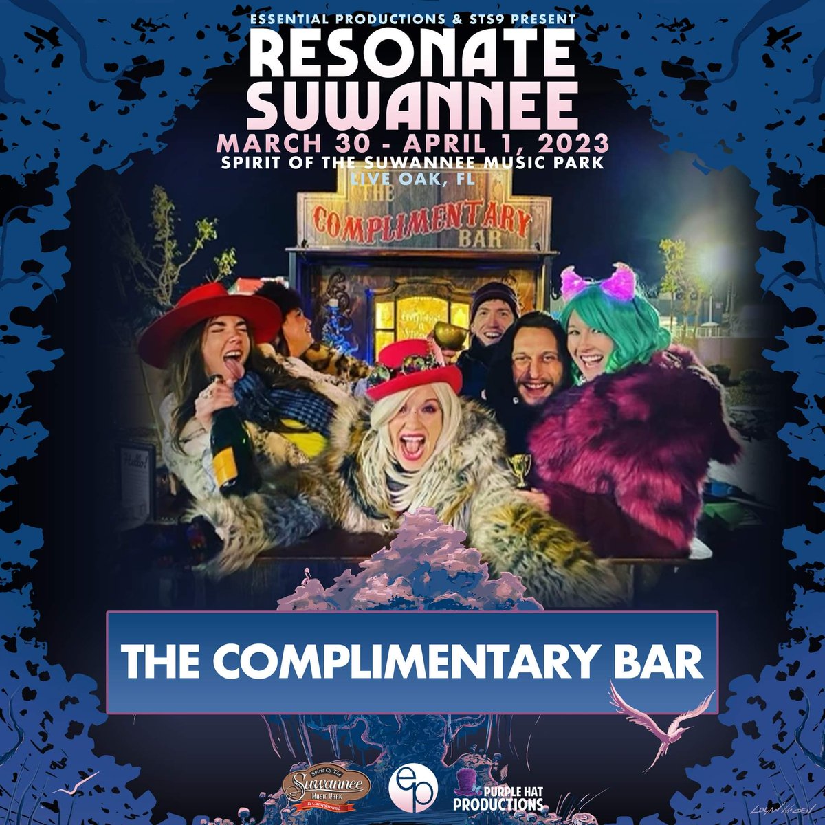 The Complimentary Bar returns to Resonate Suwannee March 30th - April 1st!!

"Everyone needs to hear more positive reinforcement in their lives. Our goal is to create a ripple effect of smiles, generosity, and kindness." 
-The Complimentary Bar

#musicfestival #resoante2023