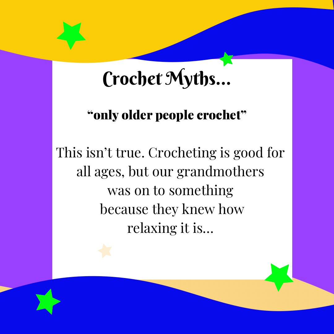 NeedlesandStix's tweet image. Don’t let those old myths keep you from such a relaxing and stress relieving time. I’ve been called “old lady” plenty of times because I crochet and guess what? I’m completely UNBOTHERED 💁🏽‍♀️ 

#crochetingisselfcare #learntocrochet crochetfun #crochet