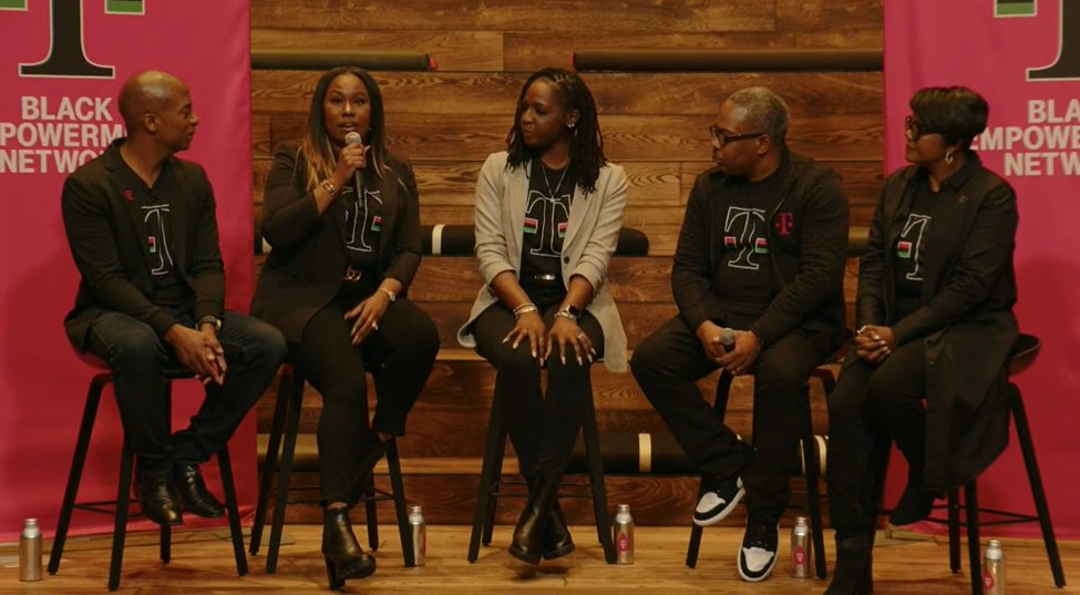 What a great panel discussion today from our #BEN network @tmobile. Thank you for sharing your stories, motivating us to stretch forward, &amp; being intentional about achieving our dreams!
<a href="/kcampbel46/">Kevin Campbell</a> <a href="/candymitchell06/">Candice Mitchell</a> <a href="/IndiaNBoulton/">India Webb Boulton</a> <a href="/marcuseast/">Marcus East</a> @KTayOnline