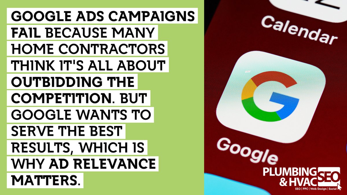 plumberseo's tweet photo. To get optimal results from Google Ads, relevance is key; not only must you match up targeted keywords with high-quality ads, but also make sure that your ads are speaking directly to those searching for them. https://t.co/yfyQJaKxE9 https://t.co/lWhBY5bsZe