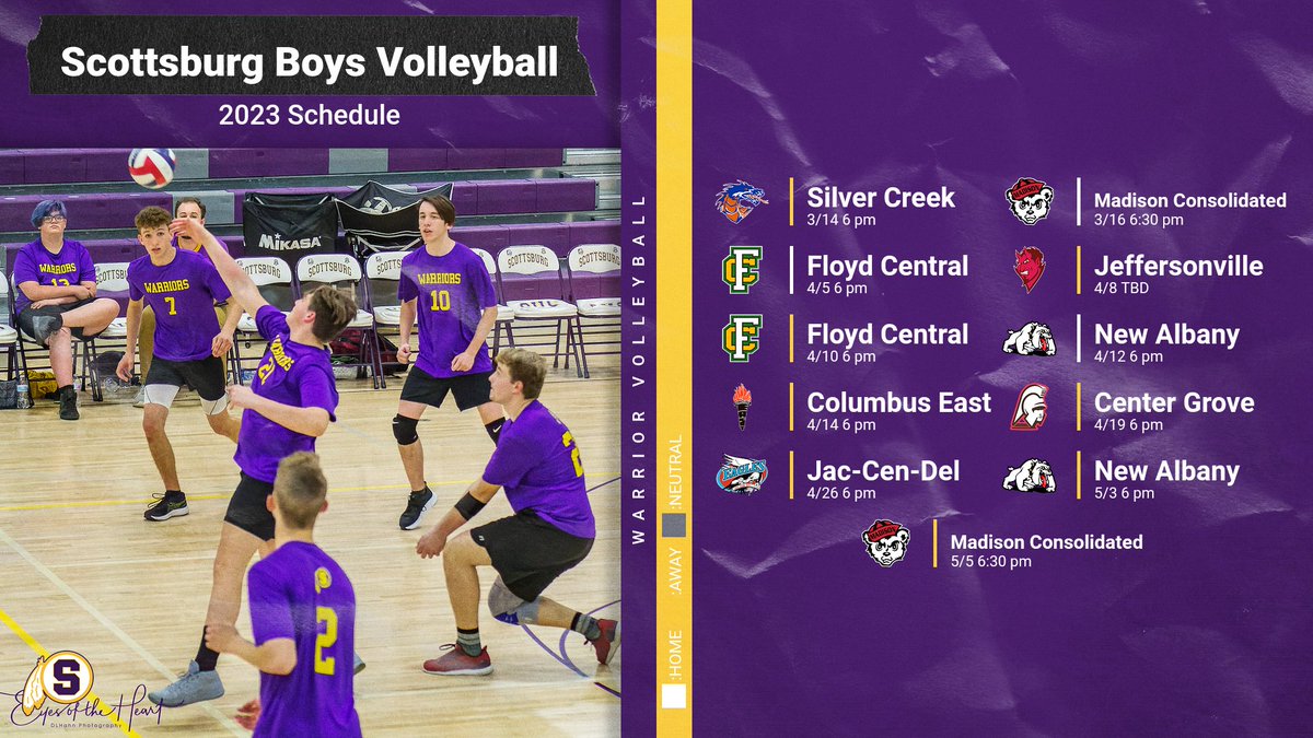Today is the first day of practice for Boys Volleyball! Here is a look at their schedule for the upcoming season!