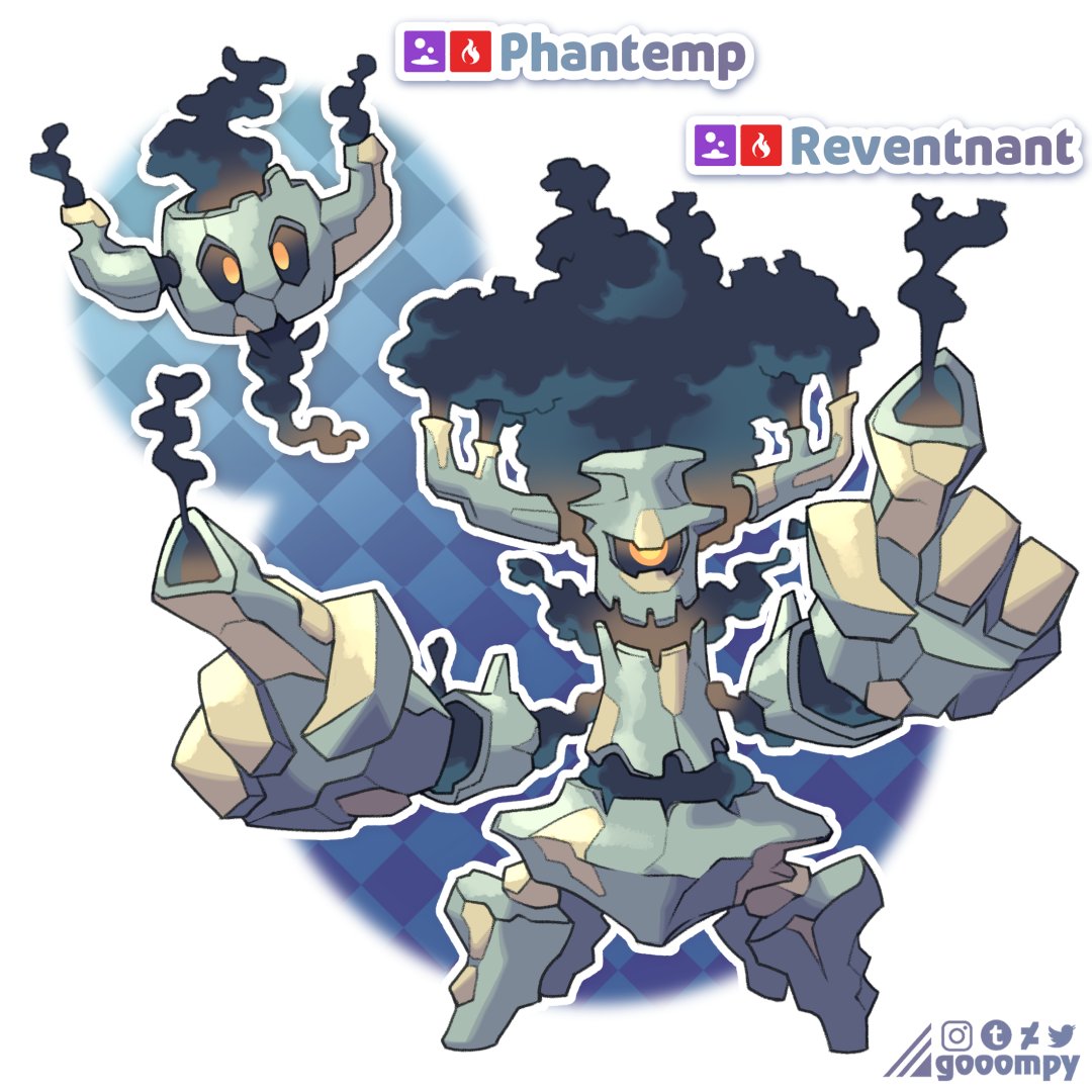 「convergent pokemon (and a mimic) concept」|gooompy artのイラスト