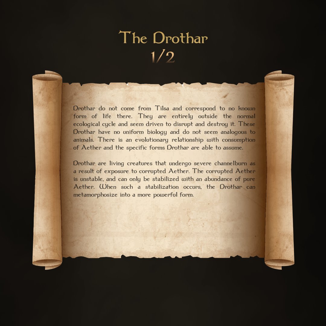 Griever_Games's tweet photo. Happy #LoreMonday, Outcasts! Today we have some lore on the Drothar as a whole, the main enemies you will be facing in the game. #RPG #gamedev #indiedev https://t.co/f1t4yVIxro