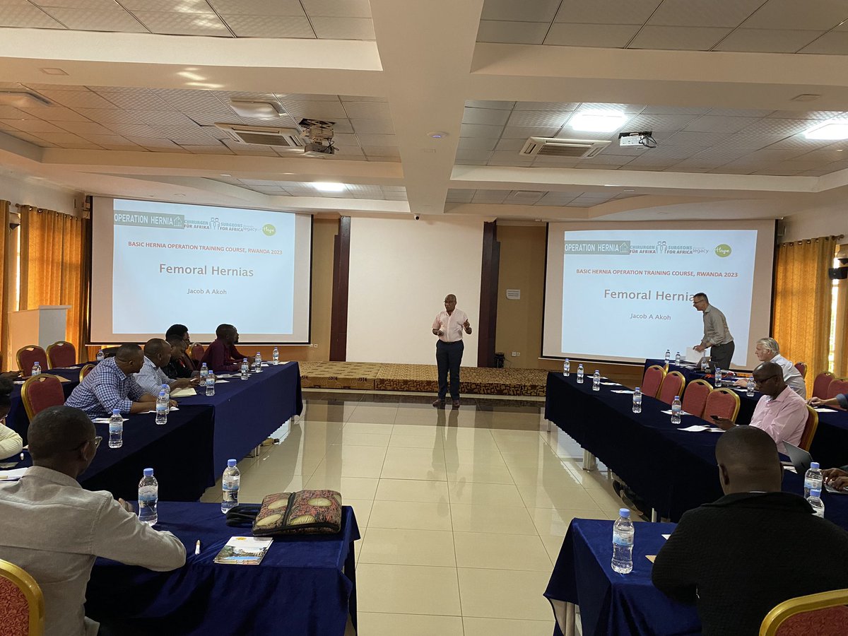 chrisoppong's tweet photo. 2023 RWANDA HERNIA TRAINING COURSE- Feb 24-Mar 3, 2023. Operation Hernia is collaborating with Surgeons for Africa, Rwanda Legacy of Hope and RWANDA Ministry of Health to train RWANDA doctors in Hernia Surgery. The Lectures have ended. One to one Theatre sessions started today. https://t.co/vodaHfcoOM