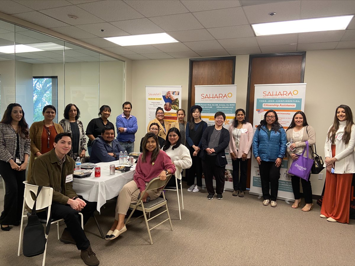ajsocal_'s tweet photo. Thank you to @saharaorg for hosting the in-person LA NAC Partners meeting last week. We were able to discuss USCIS updates and share what each local partner has been doing.
@newamericans #ajsocal #NAC #aapi #asianamerican #citizenship #immigration #immigrationservices https://t.co/qoW4t5Te4L