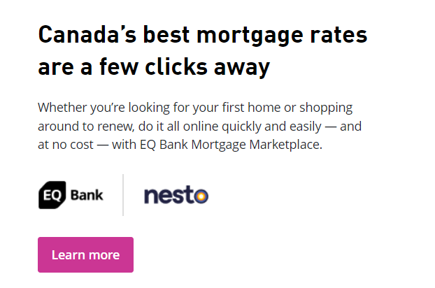 If you like @EQBank $EQB you should also like @nestomortgages 

Click below to get your mortgage quote. All online. No need to go anywhere.

link.vibrantdreamer.com/Nesto