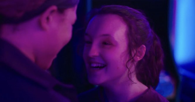 butchpynch's tweet photo. bella ramsey got a longing lesbian stare degree before auditioning for ellie or something cause this is just spot on #TheLastOfUsHBO https://t.co/BMPMufL5G5