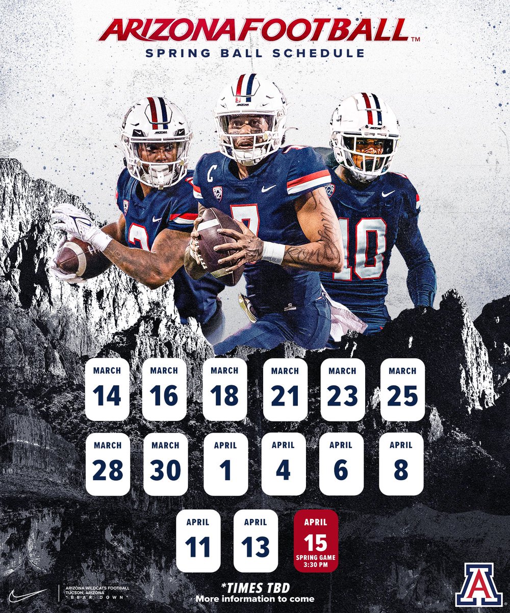 coachBSanders18's tweet photo. We out HERE!! Sun, Wildcats and Spring Football!! Doors OPEN, come visit and see the ‘23 Wildcats do work.. DESERT GRIND.. 🐻⬇️ #ItsPersonal #YouSeeUs https://t.co/kOk2OyLydV