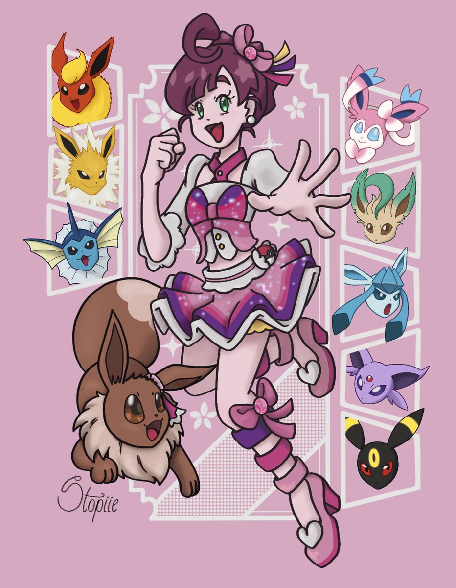 Miihsg's tweet photo. Happy #PokemonDay  
Eu queria MUITO ter um desenho novo pra hoje, mas não vou conseguir e preciso respeitar meus limites (e minha coluna!)
Mas amanhã vem aí, então me sigamm! 🥹
Um desenho feito com muito carinho, de uma fã de Pokémon desde que se entende por gente 💕 https://t.co/j44Aq2Yo2T