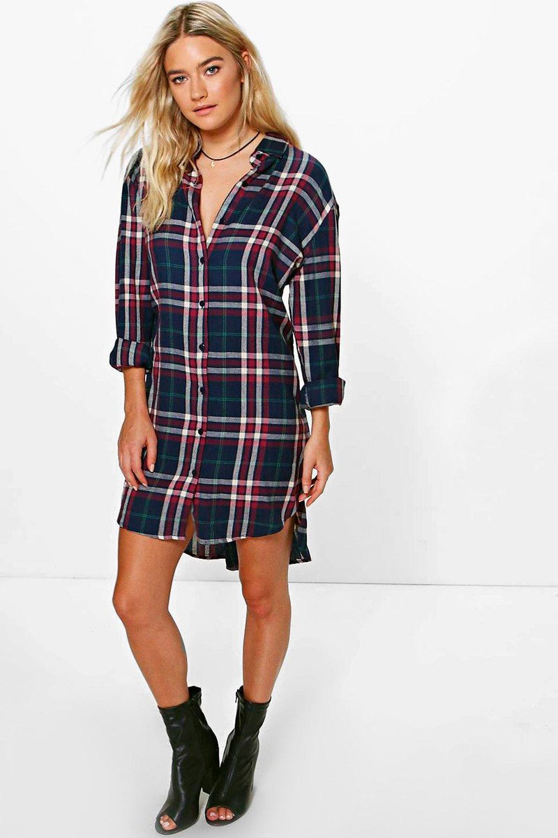 Checked Shirt Dress - multi fashionexplorer.co.uk/t/zRwt #womensfashion
