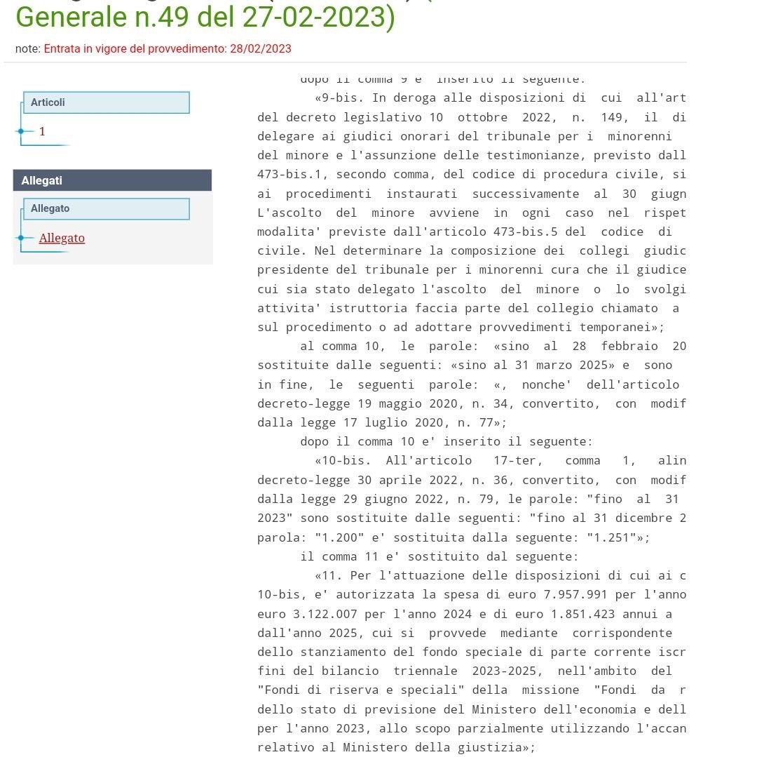 OperatoriPG's tweet photo. LEGGE 24 febbraio 2023, n. 14  
Conversione in legge, con modificazioni, del decreto-legge 29 dicembre 2022, n. 198, recante disposizioni urgenti in materia di termini legislativi. 
Proroga di termini per l'esercizio di deleghe legislative. 27-02-2023) https://t.co/E1GkNSaOxk