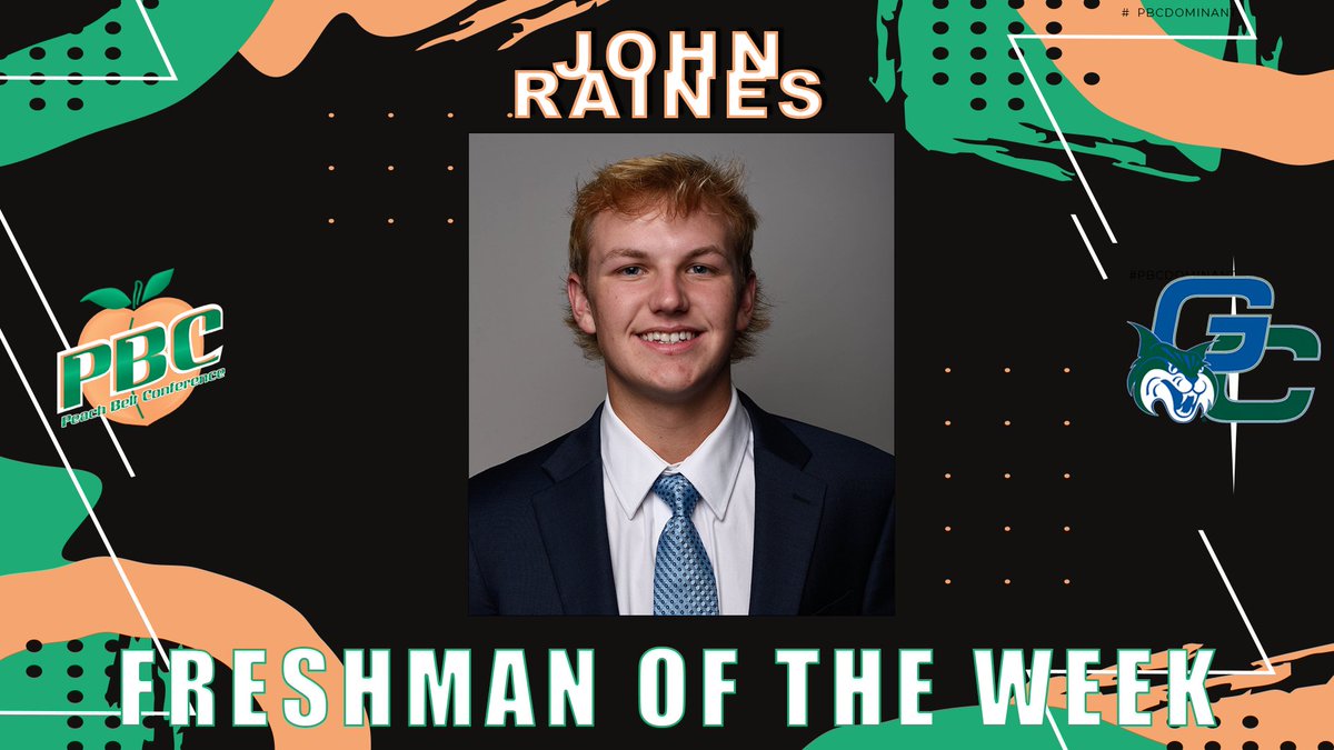 The PBC baseball Freshman of the Week is <a href="/GCSUBobcats/">GCSU Bobcats</a> John Raines!
bit.ly/3ECs8U7
#PBCDOMINANT
