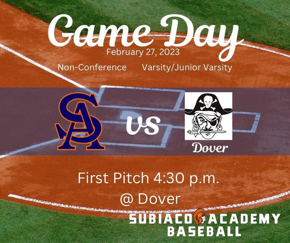SubiBaseball's tweet image. Opening day !!  Your Subiaco Trojans will travel to Dover today with first pitch set at 4:30 ⚾️ #SubiacoTrojans