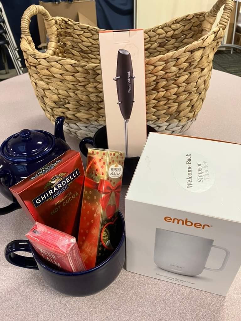 We could really use a basket like this on this rainy day! The coffee &amp; tea basket is coming together &amp; will be yet another raffle prize available at the Derby Dash! 

Make sure to sign up &amp; join us for a dine to donate night at Buffalo Wild Wings! More details coming soon!