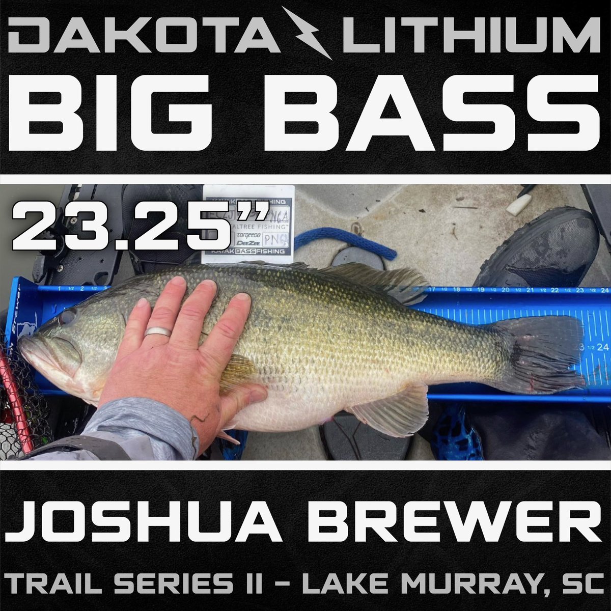 KayakBassFish's tweet photo. Here are the @Dakota_Lithium #BigBass@from the @RealTreeFishing #KBFTrail weekend! Winners took home $500 each for these tanks, which were returned from the @KetchProducts board to the water right where they were caught!
#CPRFishing #CatchPhotoRelease
#DakotaLithium #LakeMurray https://t.co/18iMyXZyK2