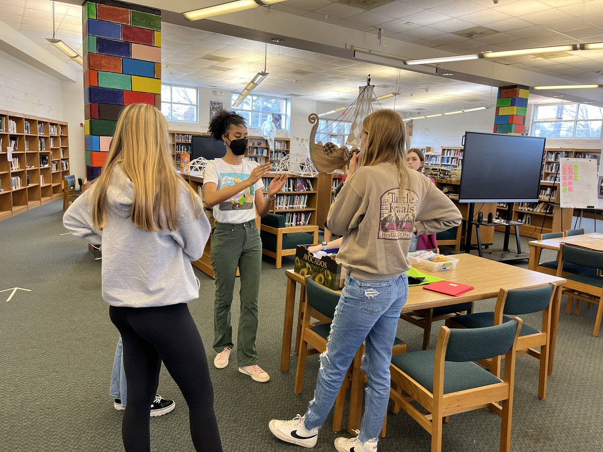 nwhs_media's tweet image. This week, we are channeling the Food Network’s Chopped with an AP Human Geography Design Challenge. Students have 3 days to create a city model using their basket of supplies &amp;amp; the common pantry. They then will face a panel of judges to present their models. #GCSLibrariesEngage