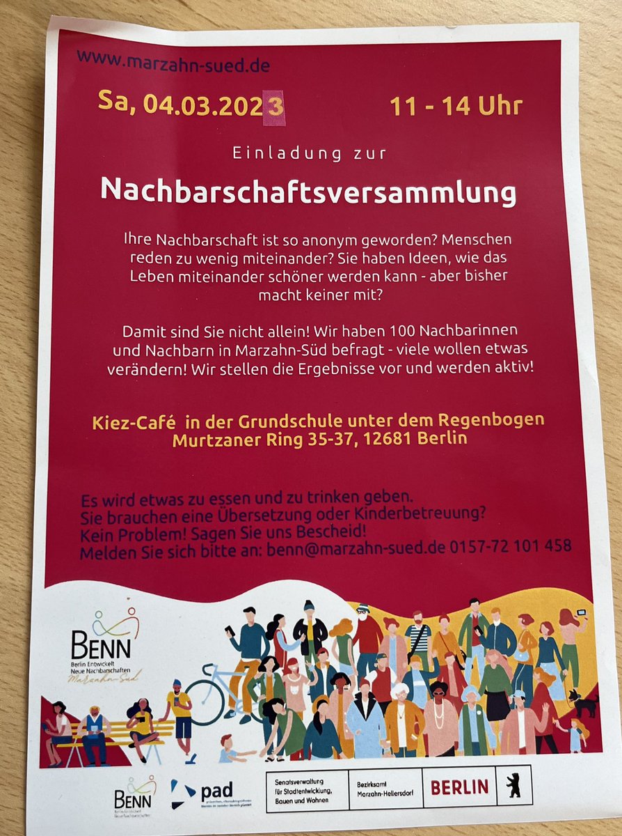 julia_witt's tweet photo. Aktion Nachbarschaft: heute vor Ort im StZ Marzahn, #machbar, dazu kurzer Blick in die #unbezahlbar, Plaudern zur Gesellschaft, Halt, Dankbarkeit, Patenschaftsbäumen. #mahe https://t.co/0GkyjzPJkY