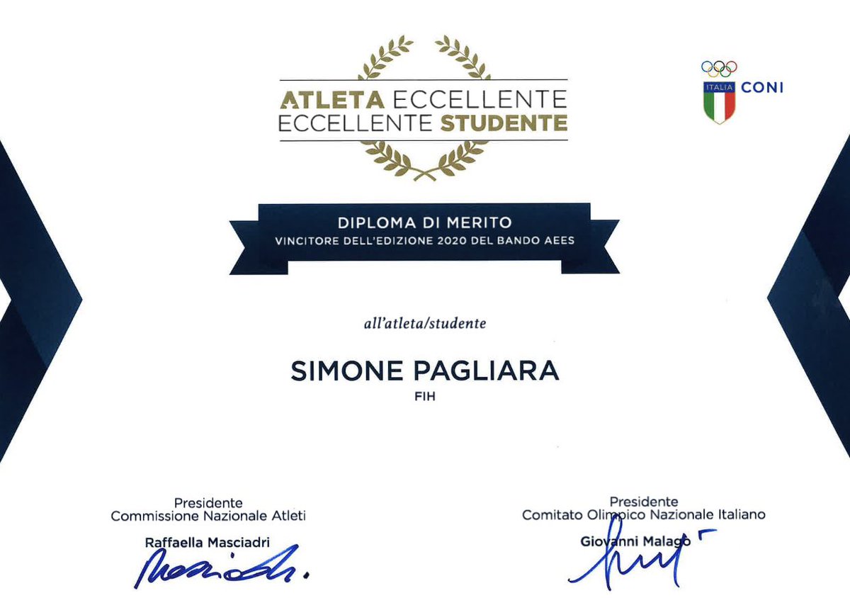 Extremely grateful to <a href="/Coninews/">CONI</a> and <a href="/FIH_Italia/">FIH Italia</a> for the award!
