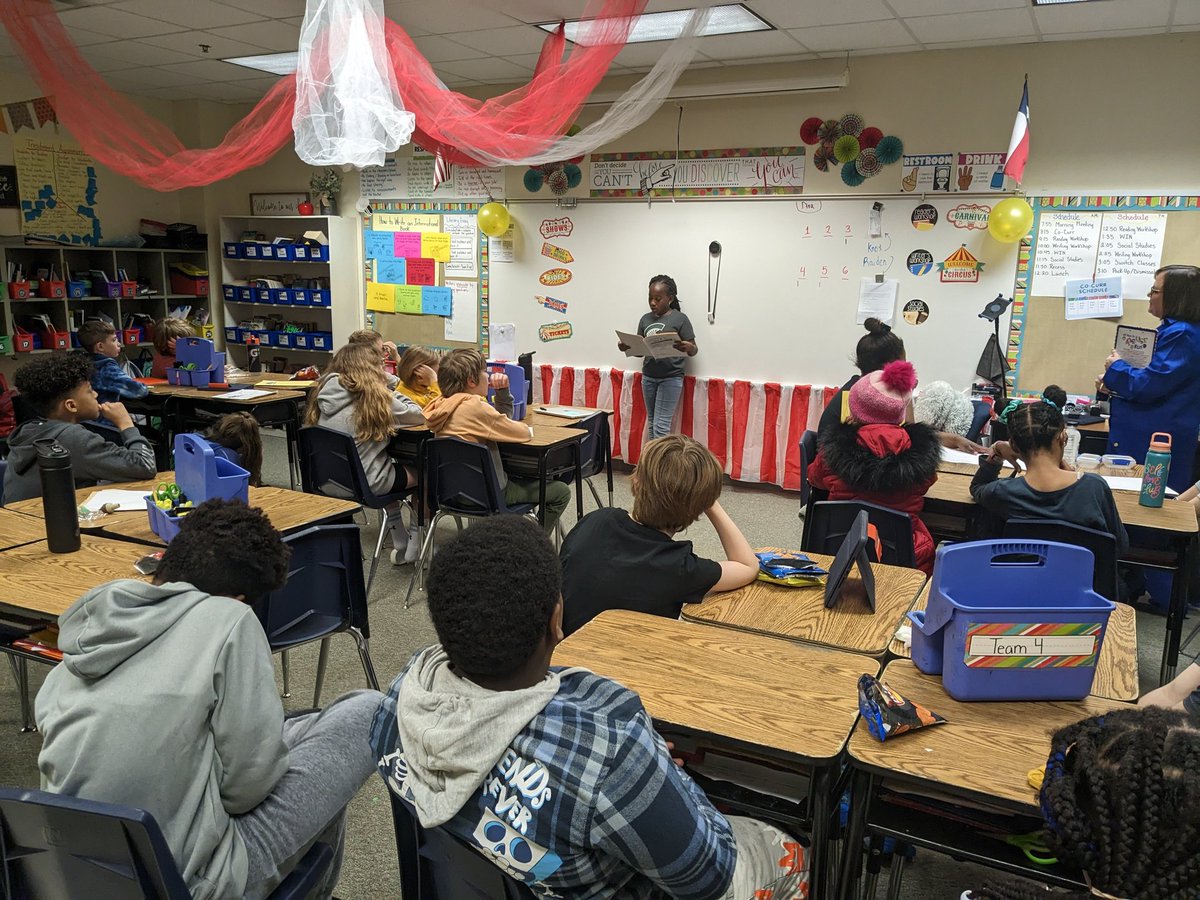 FSESFriendship's tweet photo. Writing celebration time! Our fourth graders have been working on non-fiction writing and used text features to enrich their writing. So fun to celebrate our amazing writers. #proud2bFSES #futurechargers #chargernation https://t.co/Mjap3OQmlL