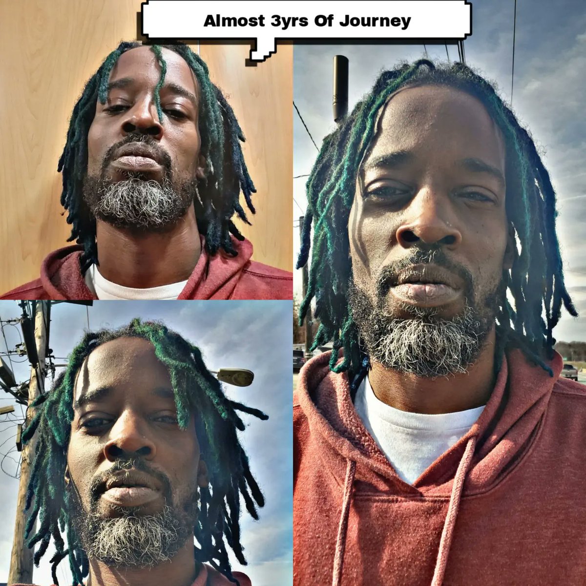 JamkassConquer's tweet image. Almost 3yrs of growth....
#dreadhead #dreadlife