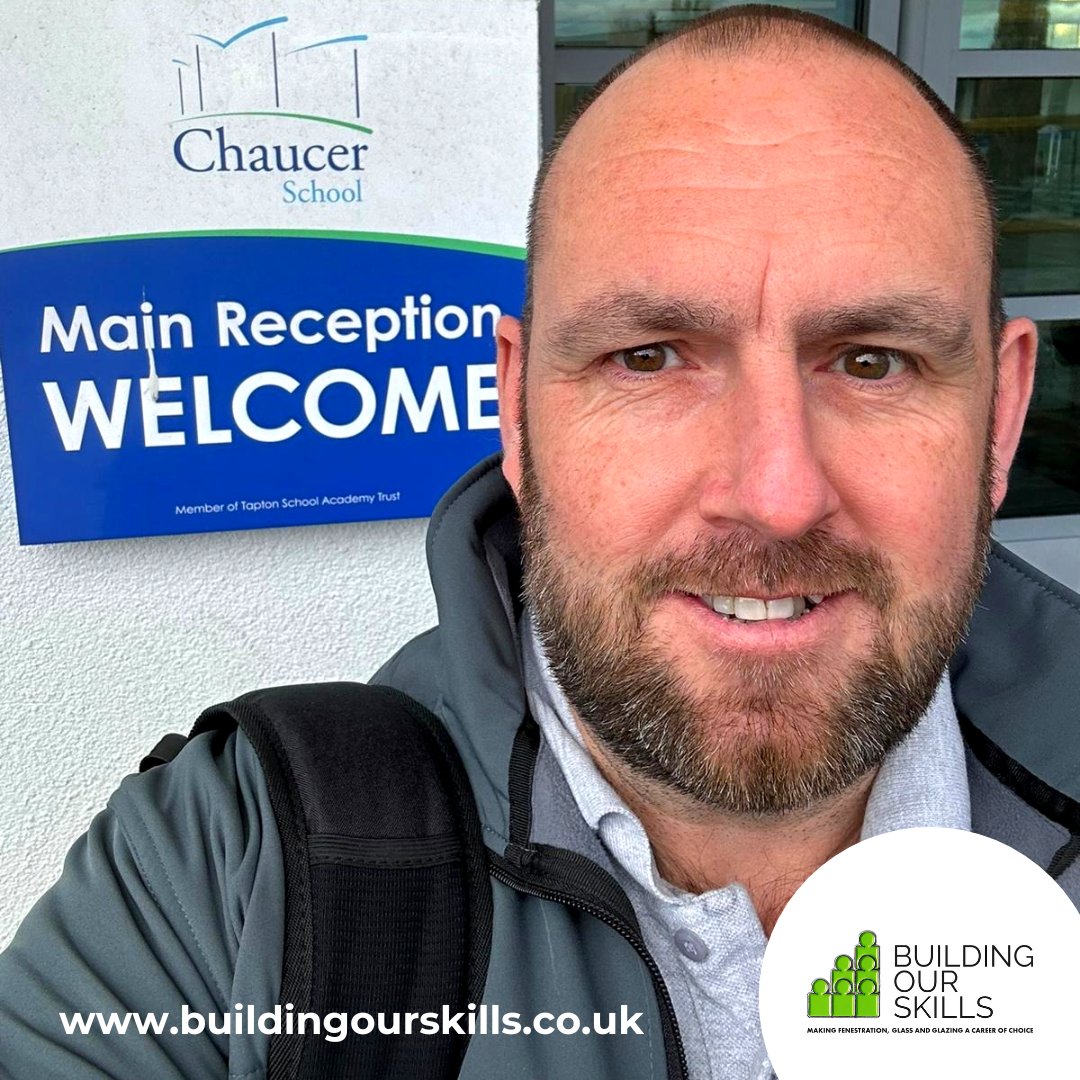 BOSFenestration's tweet photo. 💼 What a great day! ✏️
Mark Handley has been out and about today visiting @ChaucerSchool to undertake some mock interviews for some students of theirs – Looks like you had an amazing time Mark!
#BuildingOurSkills #BOSGetInvolved #InspiringTheFuture #Fenestration #Education https://t.co/1aPrXiBSSD