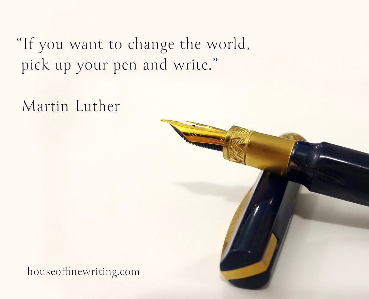 “If you want to change the world, pick up your pen and write.” - Martin Luther

houseoffinewriting.com

#PenCulture #Writing #Writer #Author #Poet #Philosopher #Artist #ChangetheWorld #MakeanImpression #Toronto #PATH #Visconti