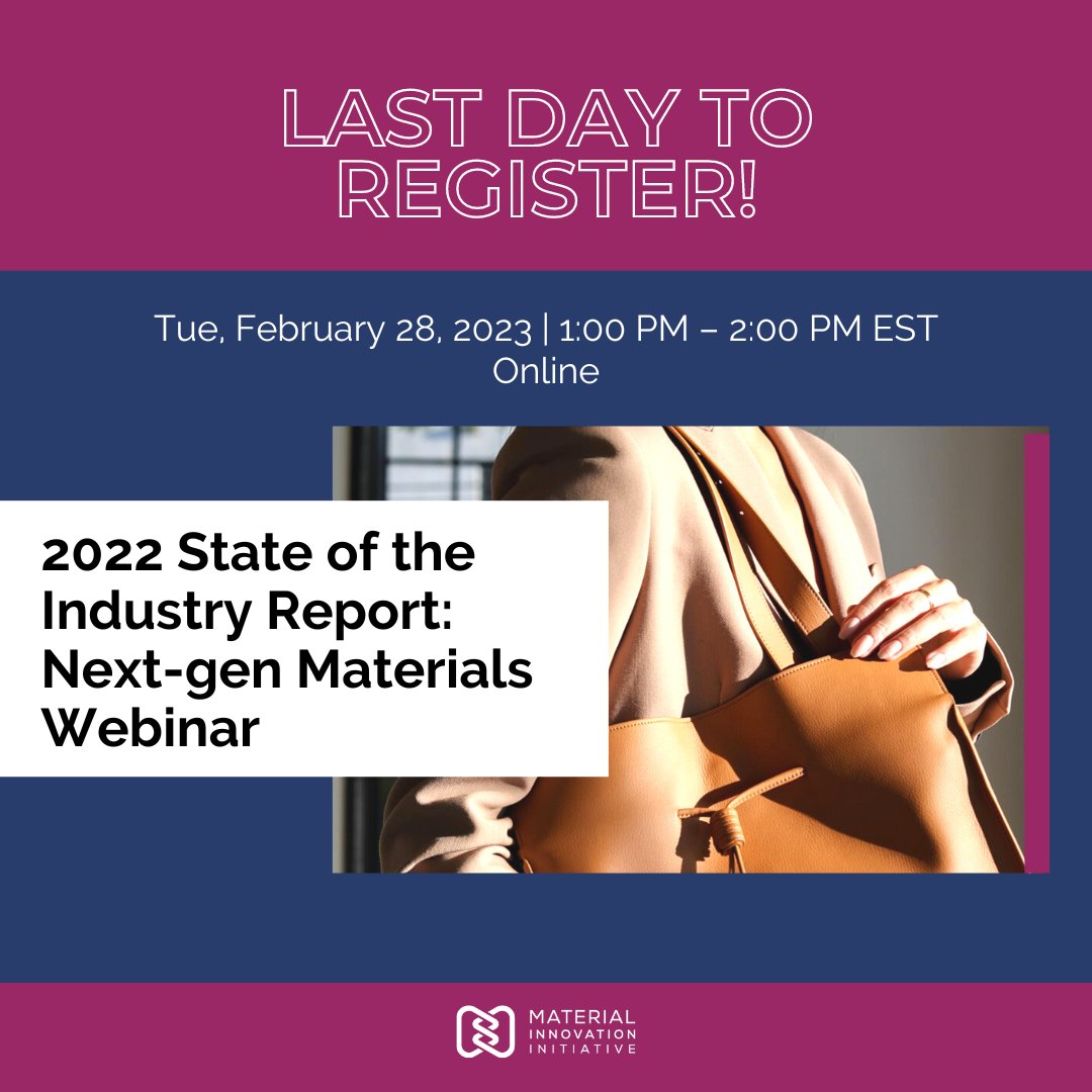 Last chance to register for our exclusive webinar tomorrow! Join our Chief Innovation Officer, Elaine Siu, as she shares her analysis from our 2022 State of the Industry Report: Next-gen Materials. Register now: lnkd.in/ga_cp57D #NextGenMaterials #Investment #Innovation