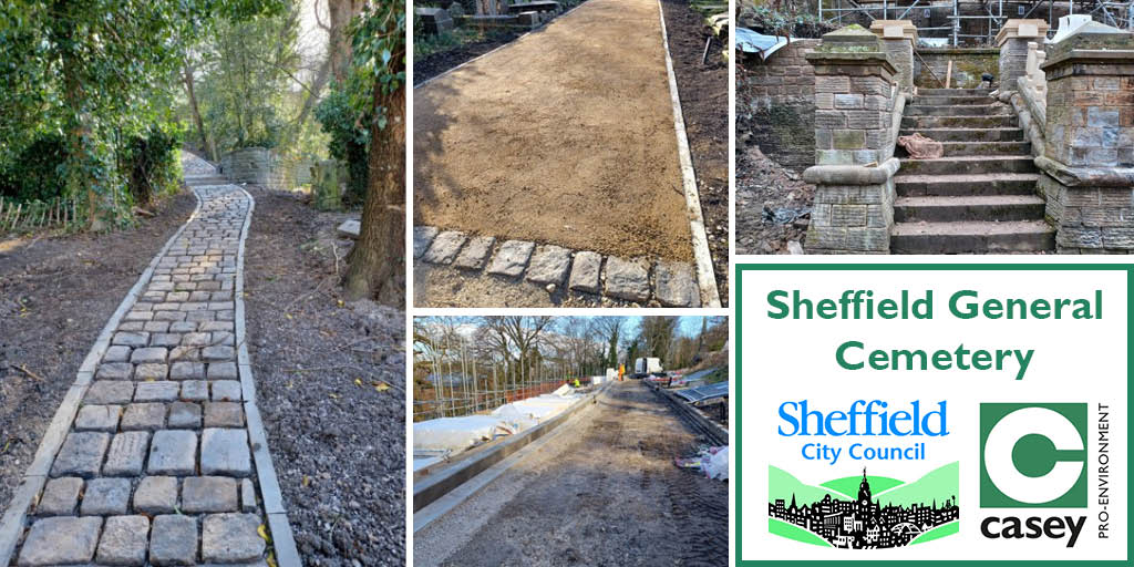 Working on behalf of <a href="/SheffCouncil/">Sheffield City Council</a>, works are progressing well at Sheffield General Cemetery on the <a href="/HeritageFundUK/">The National Lottery Heritage Fund</a> / <a href="/TNLComFund/">The National Lottery Community Fund</a> project. Footpath works are continuing, along with historic wall and monument repairs as part of a programme of conservation works.

#improvinglives