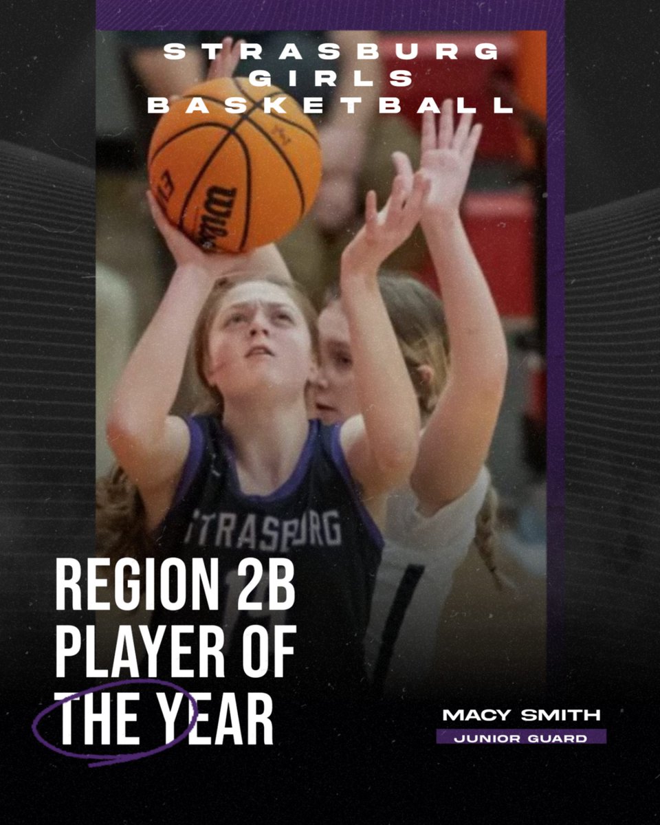 Congrats to Macy Smith, Region 2B Girls Basketball Player of the Year!