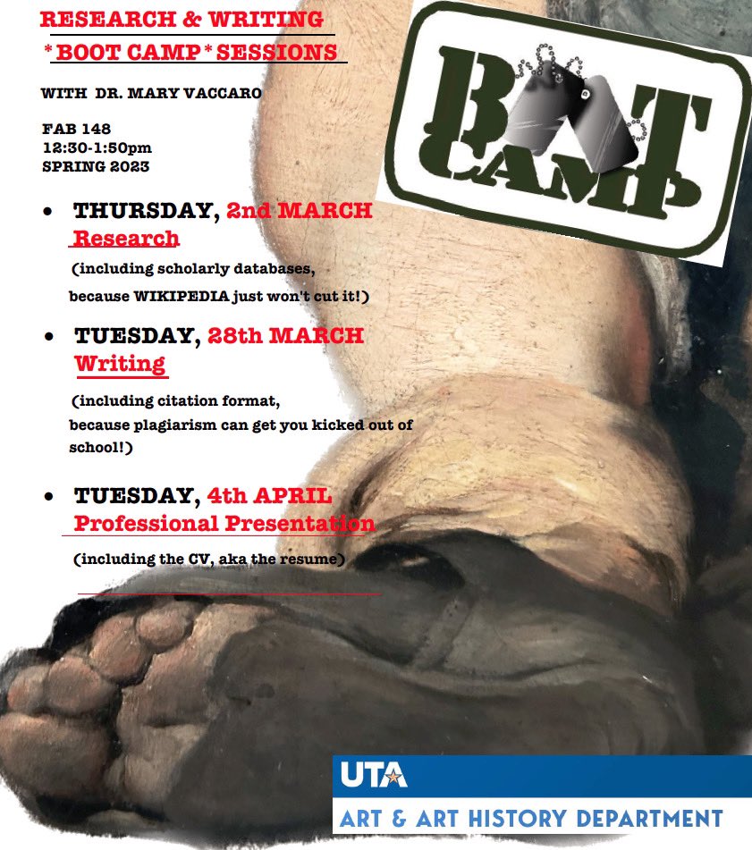 UTA Art + Art History Department tweet media