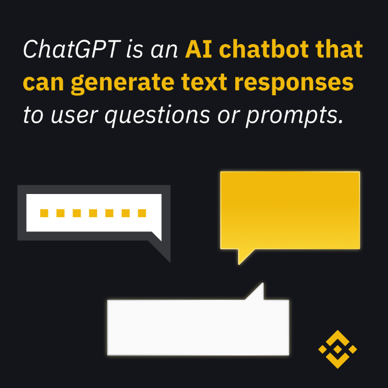 binance's tweet photo. Let's talk ChatGPT.

Although the AI chatbot lacks any real understanding of the text it is processing, it could still offer promise in terms of crypto information and education.

Here's how 👉