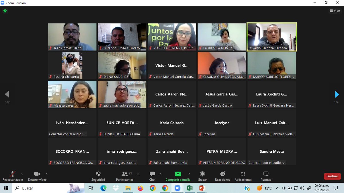 CEPAADurango's tweet photo. #UNEME #CAPA Goméz Palacio - #ZoomMeeting, se lleva a cabo en estos momentos la 2da. parte de la #Capacitación:
"#Comprendiendo la #Adolescencia, No solo como #Etapa sino como un #Fin en si mismo".
!ENHORABUENA!
@juntosxlapazmx
#CepaadInforma 🎤 https://t.co/sJrxeUQUXz