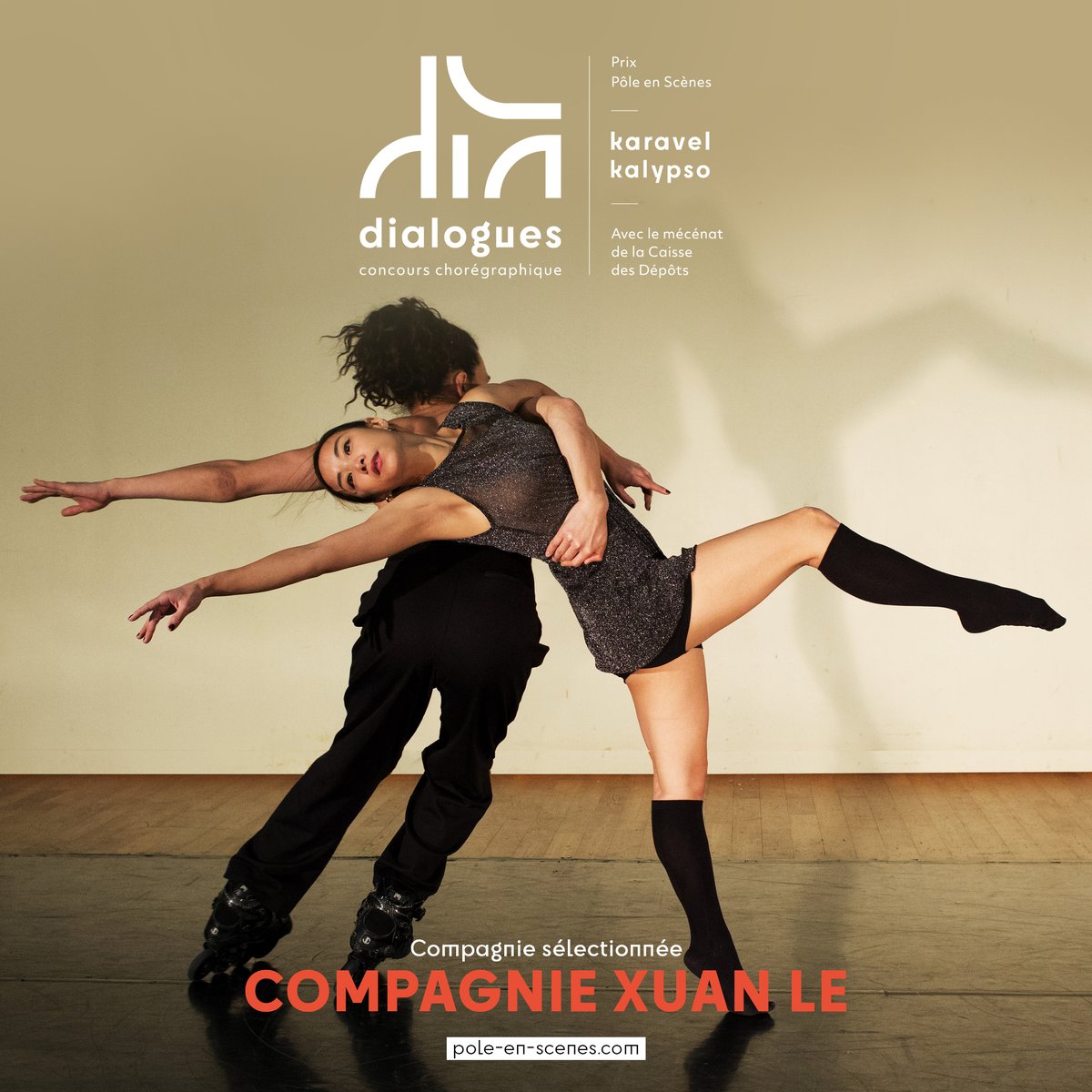 Nous sommes ravis de vous dévoiler les compagnies sélectionnées pour le concours chorégraphique Dialogues : Wild Company, Compagnie Hylel, AOmaon Collectif et Compagnie Xuan Le. 
---
Imaginé par <a href="/MouradMerzouki/">Mourad Merzouki</a> et Pôle en Scènes, organisé avec le mécénat de la <a href="/caissedesdepots/">Caisse des Dépôts</a>.