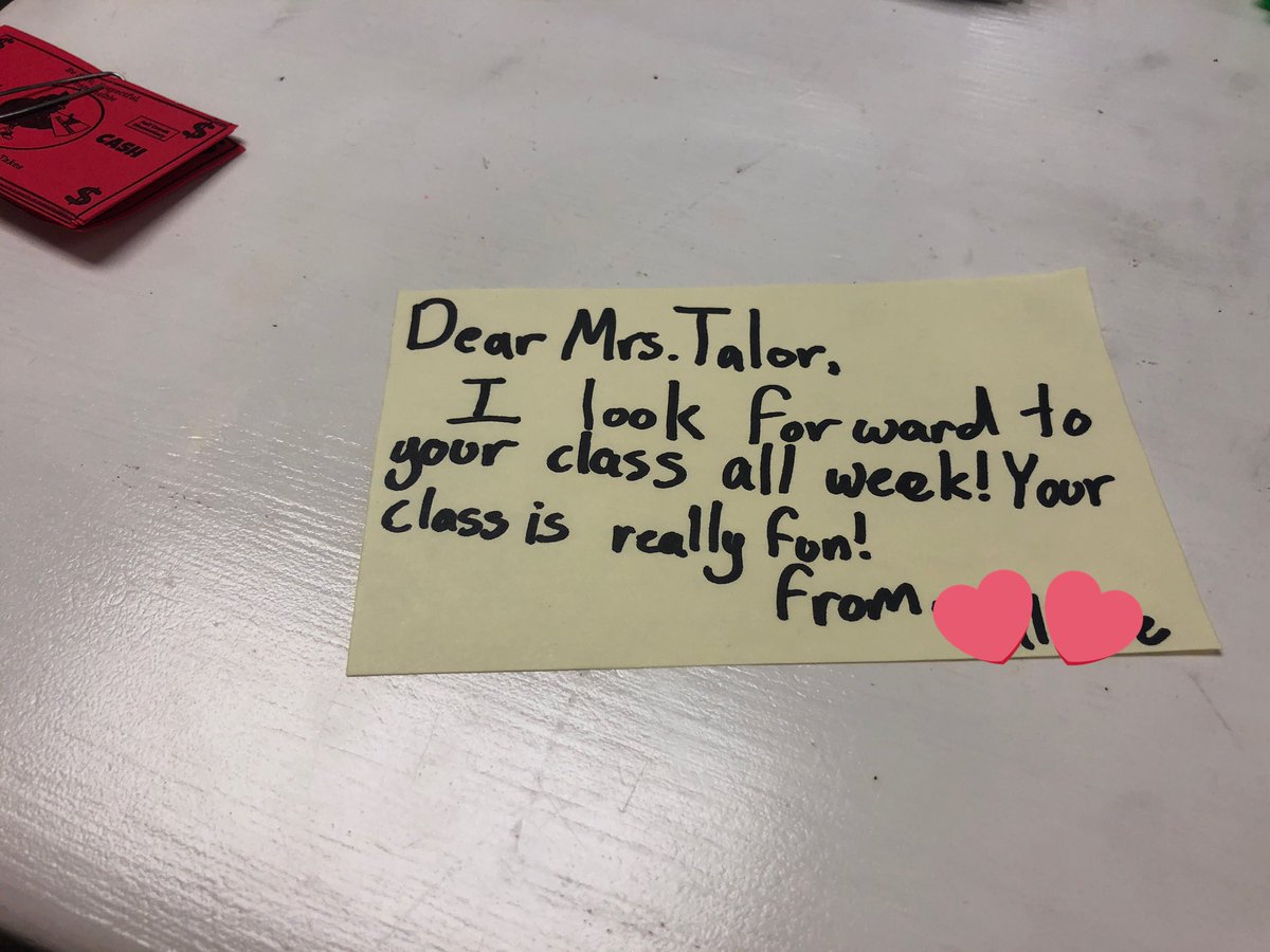 After dropping off some students back to their class, I came back to my desk and found this. These kids are my “why!” @HumbleISD_FCE #FCExtend #thisismywhy